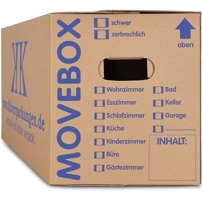 Kk Verpackungen - 60 umzugskartons 2-WELLIG 40 kg movebox - Braun