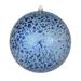 Vickerman 640128 - 4" Midnight Blue Crackle Ball Christmas Tree Ornament (6 pack) (N195431D)