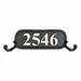 Addresses of Distinction Williamsburg Personalized Aluminum Address Plaque Metal in Gray | 4.5 H x 16 W x 1 D in | Wayfair