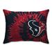 Houston Texans Tie Dye Plush Bed Pillow - Blue