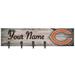 Chicago Bears 24" x 6" Personalized Mounted Coat Hanger