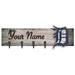 Detroit Tigers 24" x 6" Personalized Mounted Coat Hanger
