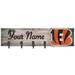 Cincinnati Bengals 24" x 6" Personalized Mounted Coat Hanger