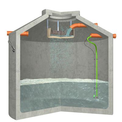 Aquaroc Hydrophant Regenwasserspeicher Betonzisterne aus einem Guss, 8000 L Image
