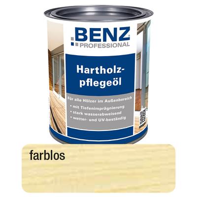 BENZ PROFESSIONAL Hartholzpflegeöl Holzschutzmittel, 0,75 l, Transparent Image