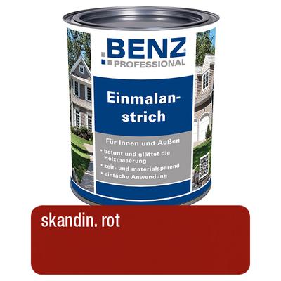 BENZ PROFESSIONAL Einmalanstrich Holzschutzmittel, 2,5 l, Schwedenrot Image
