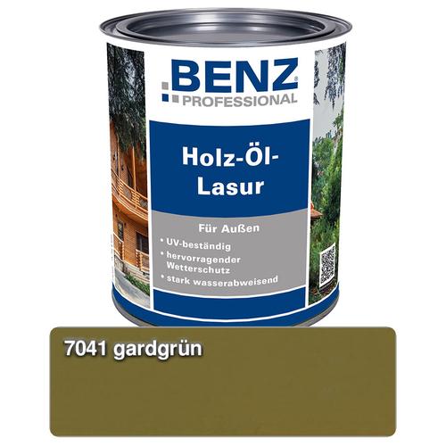 BENZ PROFESSIONAL Holz-Öl-Lasur Holzschutzmittel, 2,5 l, Gardgrün