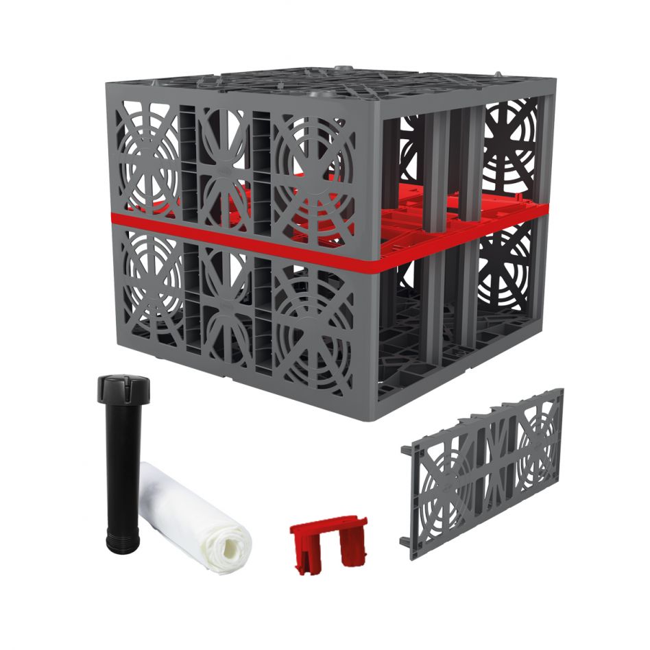 EcoBloc Komplettset inkl. Zubehör, Blockverbund Versickerungsanlage, 1680 L Image