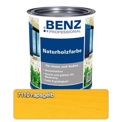 BENZ PROFESSIONAL Naturholzfarbe Holzschutzmittel, 0,75 l, Rapsgelb Image