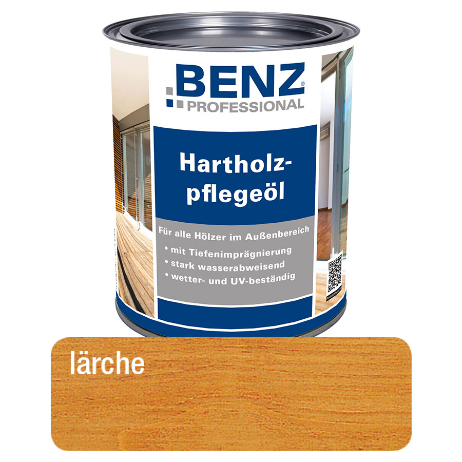 BENZ PROFESSIONAL Hartholzpflegeöl Holzschutzmittel, 0,75 l, Lärche Image