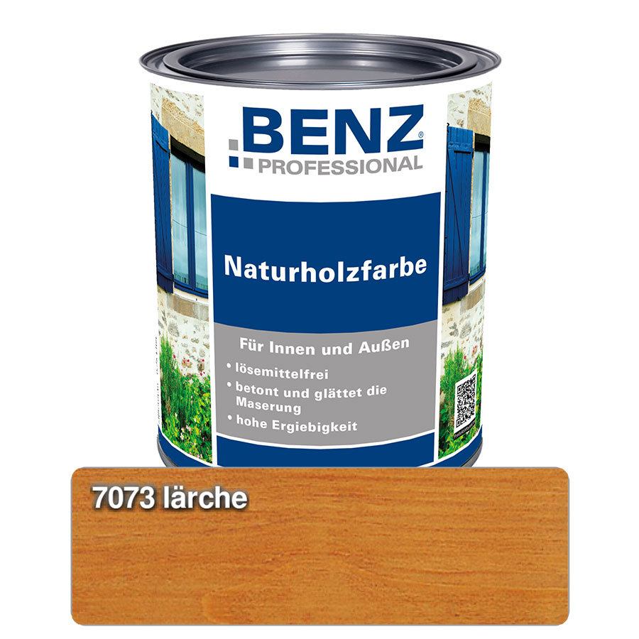 BENZ PROFESSIONAL Naturholzfarbe Holzschutzmittel, 0,25 l, Lärche Image