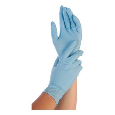 Franz Mensch 250 Nitril Einmalhandschuhe M blau, puderfrei blau Image