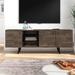 Wrought Studio™ Dazarion TV Stand for TVs up to 78" Wood in Brown | 25 H in | Wayfair 81732F35141E4F8DBC92725E46A9528B