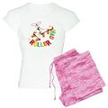 CafePress - Roller Skate Girl - Womens Novelty Cotton Pajama Set, Comfortable PJ Sleepwear