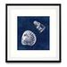 Breakwater Bay 'Cyanotype Shells I' Graphic Art Print on Wrapped Canvas Paper in Blue | 30.5 H x 30.5 W x 1.5 D in | Wayfair