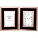 Bulova Scottsdale Clock Metal in Black/Pink | 19.25 H x 14.25 W x 2 D in | Wayfair B1867