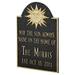 Montague Metal Products Inc. Established Sunshine Address Plaque Metal | 15.5 H x 12.04 W x 0.32 D in | Wayfair PCS-21-SBSW