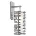 Hammerton Studio Tempest LED Arm Sconce w/ Frosted Glass 11" Metal in Gray/White/Brown | 16.3 H x 6.2 W x 7.4 D in | Wayfair IDB0013-11-BS-F-L1