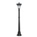 Alcott Hill® Alphonsa Sun-Ray Vittoria Solar 1-Light LED 52" Lamp Post Light Aluminium/Metal in Black/Gray | 52 H x 7.87 W x 7.87 D in | Wayfair