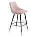 Etta Avenue™ Cristina Bar & Counter Stool Upholstered/Metal in Pink | 36.4 H x 18.5 W x 20.9 D in | Wayfair DAE4C7D88AA74B93BDE0867D18655083