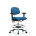 Blue Ridge Ergonomics Vinyl ESD Chair Upholstered/Metal | 34 H x 26 W x 26 D in | Wayfair NECR-MBCH-CR-T1-A1-CF-EC-ESDBLU