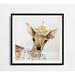 Viv + Rae™ Kilmersdon Glamour Girls Deer' Canvas Art Canvas in Black/Brown/White | 17.5 H x 17.5 W x 1.5 D in | Wayfair