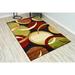 Black 110 x 0.5 in Area Rug - Ivy Bronx Mccampbell Abstract/Green/Brown Area Rug Polypropylene | 110 W x 0.5 D in | Wayfair