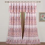 Bungalow Rose Arwen Floral Sheer Tab Top Curtain Panels Polyester | 84 H in | Wayfair 2570A46D335E47269C25C7D3685AFDDF