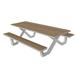 Source Furniture Vienna Outdoor Picnic Table Wood/Metal in Gray | Wayfair SF-2404-367-GRY