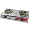 XtremepowerUS 2-Burner Propane Outdoor Stove Stainless Steel in Gray | 3.5 H x 28 W x 15 D in | Wayfair 95501