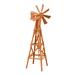 Rosalind Wheeler Emerson Farm Windmill Wood in Brown | 82 H x 24 W x 24 D in | Wayfair 6053B924258B4B6AA97B27B3AB73A18E