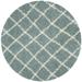 Dallas Shag Collection 8' X 8' Round Rug in Seafoam And Ivory - Safavieh SGD258C-8R