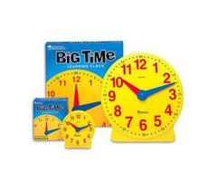 Learning Resources Student 12 Hours Big Time Plastic Clock