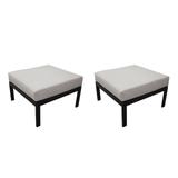 Madison Ave. Ottoman in Truffle (Set of 2) - TK Classics Ki062B-O-Db-Ash