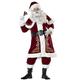 ROBO Adult Santa Claus Costume Men Women Father Christmas Suit Fancy Dress Outfit Red