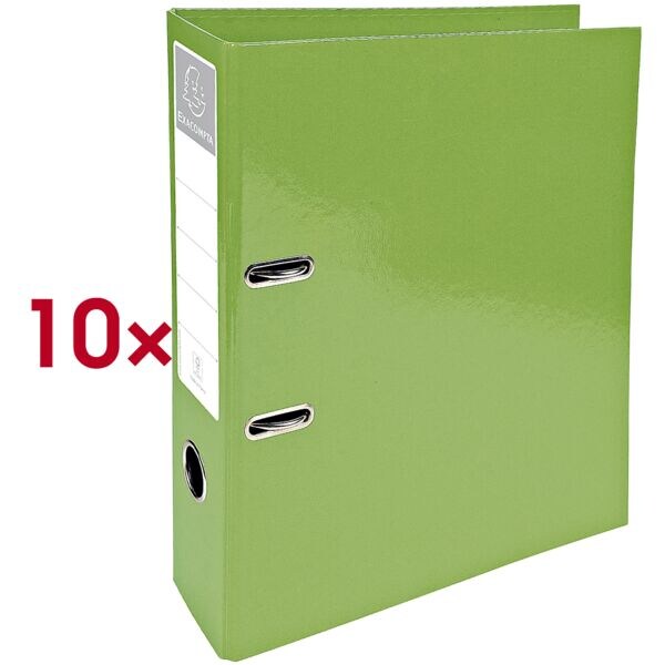 EXACOMPTA 10x Ordner »Iderama« Karton grün, 7x32x30 cm Image