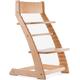 Natural Birch Heartwood Adjustable Wooden High Chair Baby Highchair Solution for Babies and Toddlers Dining Highchair from 24 Months