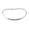 The Mexican Collection Hallmarked Solid 925 Sterling Silver Polished Choker Torc Necklace