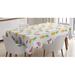 East Urban Home Geometric Tablecloth Polyester in Gray/Green/White | 60 D in | Wayfair A0B75FAF31E14105930C8E7770E9D067