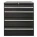 WFX Utility™ 23.5"W Wide 4 Drawer Middle Chest Steel in Black/Gray | 26 H x 23.5 W x 22 D in | Wayfair F1B6960E32654281B92796159A3A51E6