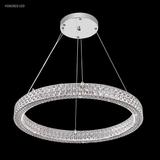 James R. Moder Acrylic Collection 24 Inch 1 Light LED Chandelier - 41063S22LED