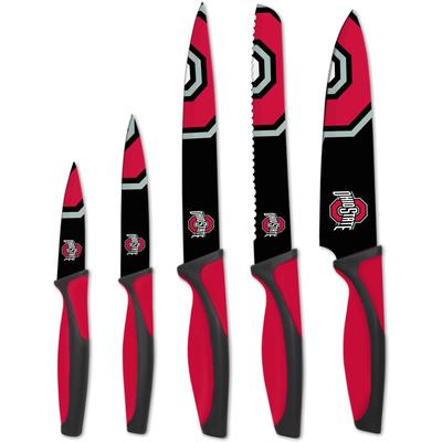 Ohio State Buckeyes The Sports Vault 5-Piece Kitchen Knife Set