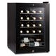 Subcold Viva20 LED – Table-Top Wine Fridge Black | 3-18°C | 20 Bottle Capacity | 57L Counter-Top Cooler | LED + Lock & Key | Glass Door Drinks Cellar | Single-Zone