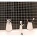 The Mosaic Factory Barcelona 1" x 1" Porcelain Grid Mosaic Wall & Floor Tile Porcelain in Black | 0.875 H x 0.875 W x 0.2 D in | Wayfair TMF0317B