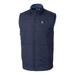 Men's Cutter & Buck Navy Midshipmen Big Tall Stealth DryTec Full-Zip Vest