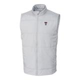 Men's Cutter & Buck Gray Texas Tech Red Raiders Big Tall Stealth DryTec Full-Zip Vest