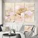 East Urban Home Shabby 'Elegance III Pink - 3-Piece Wrapped Canvas Painting Canvas, Wood in White | 28 H x 36 W x 1 D in | Wayfair