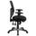 Mid-Back Black Mesh Multifunction Executive Swivel Chair With Adjustable Arms - Black