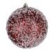Vickerman 600191 - 6" Burgundy Glitter Hail Ball Christmas Tree Ornament (4 pack) (N190365D)