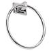 Mercer41 Chertsey Millbridge Wall-Mounted for Bathroom Towel Ring Metal in Gray | 1.65 H x 6.44 W x 5.91 D in | Wayfair